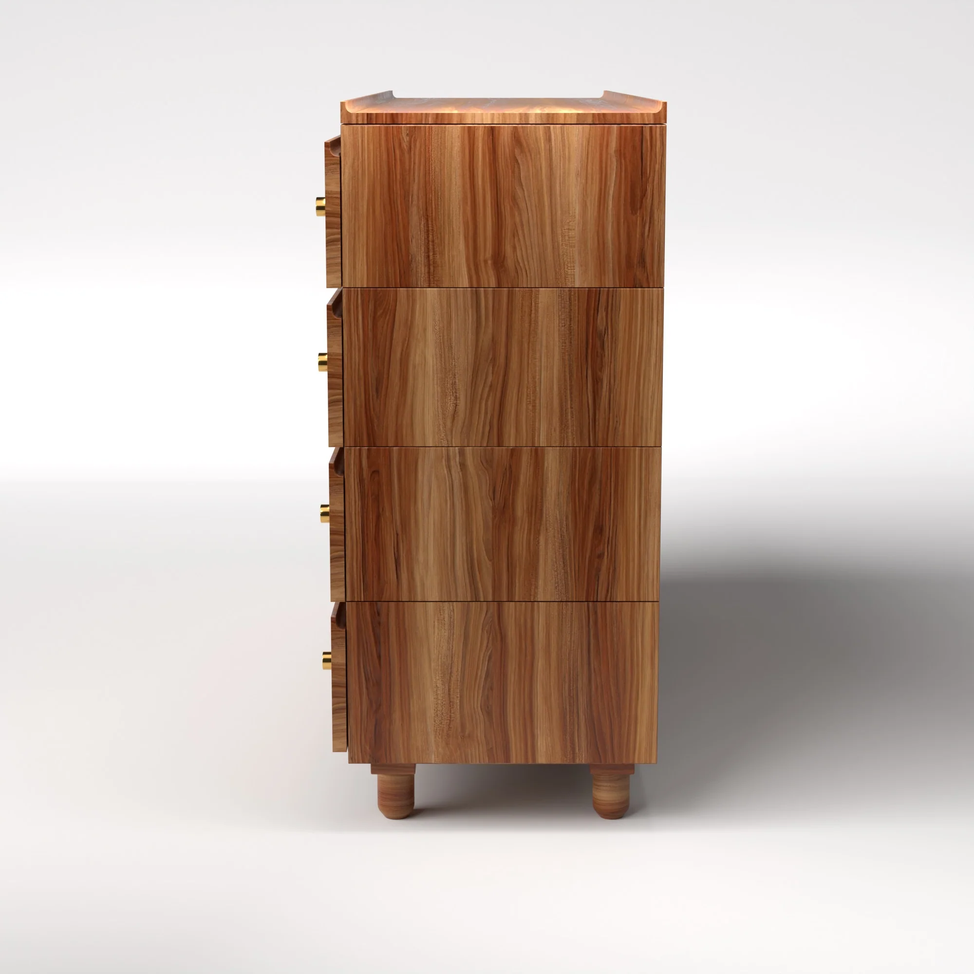 Stava Modular Drawer System | Solid Walnut/Teak/Oak Wood (4x2) | 5.5 Feet Length - Image 15