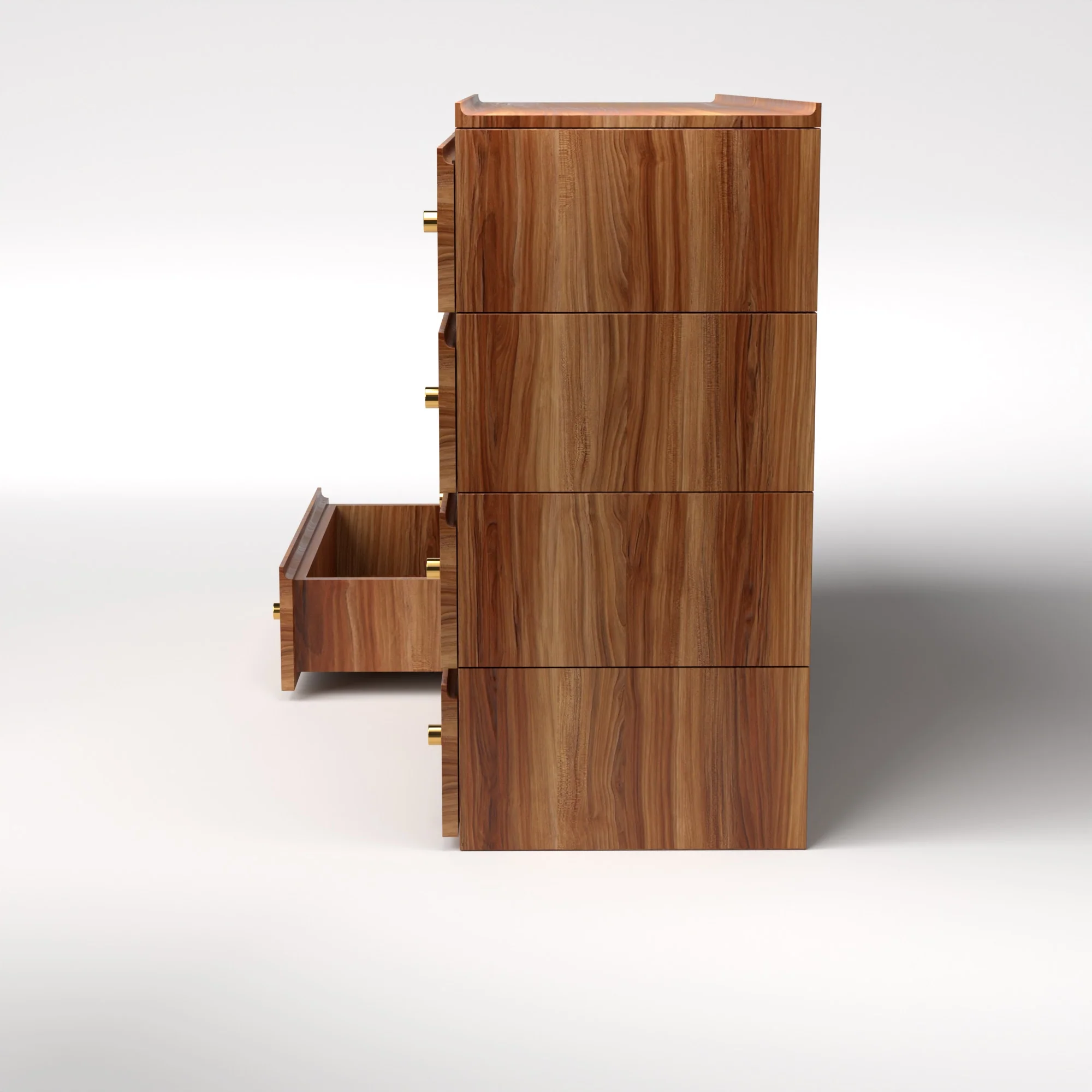 Stava Modular Drawer System | Solid Walnut/Teak/Oak Wood (4x2) | 5.5 Feet Length - Image 19