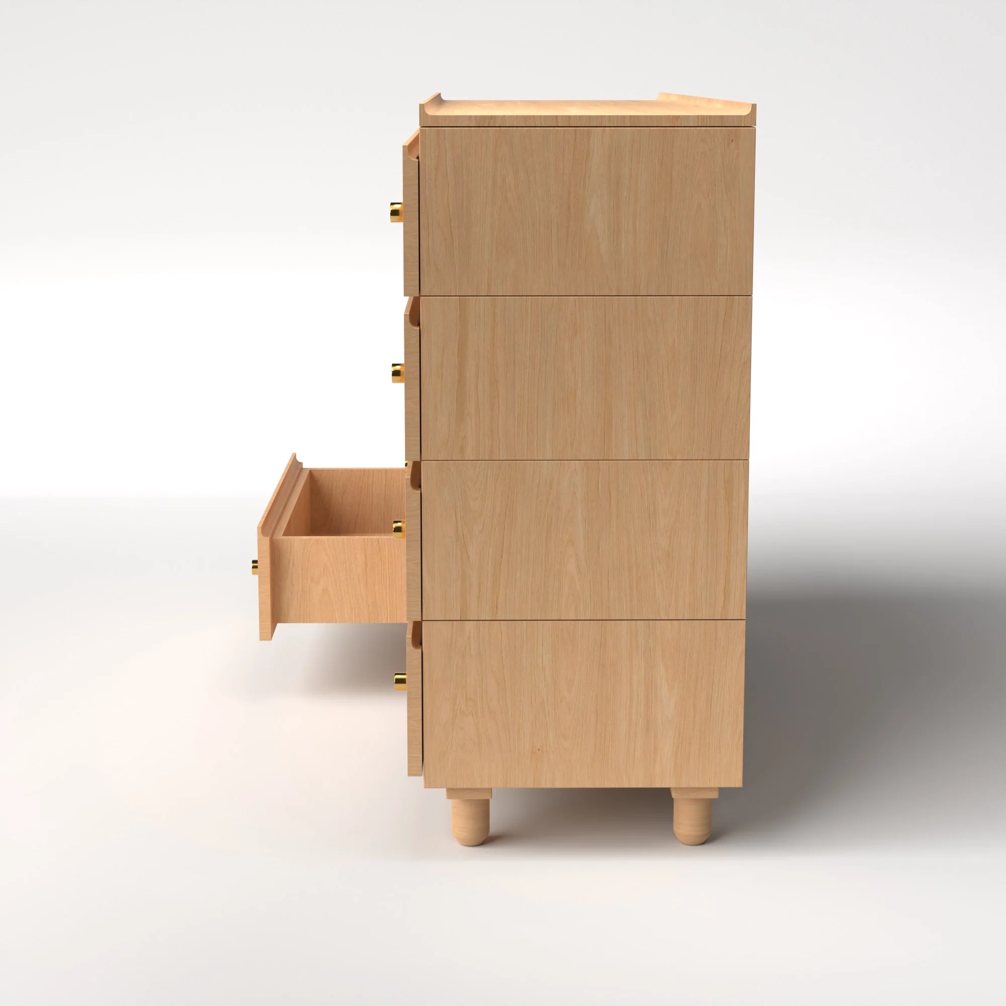 Stava Modular Drawer System | Solid Walnut/Teak/Oak Wood (4x2) | 5.5 Feet Length - Image 24