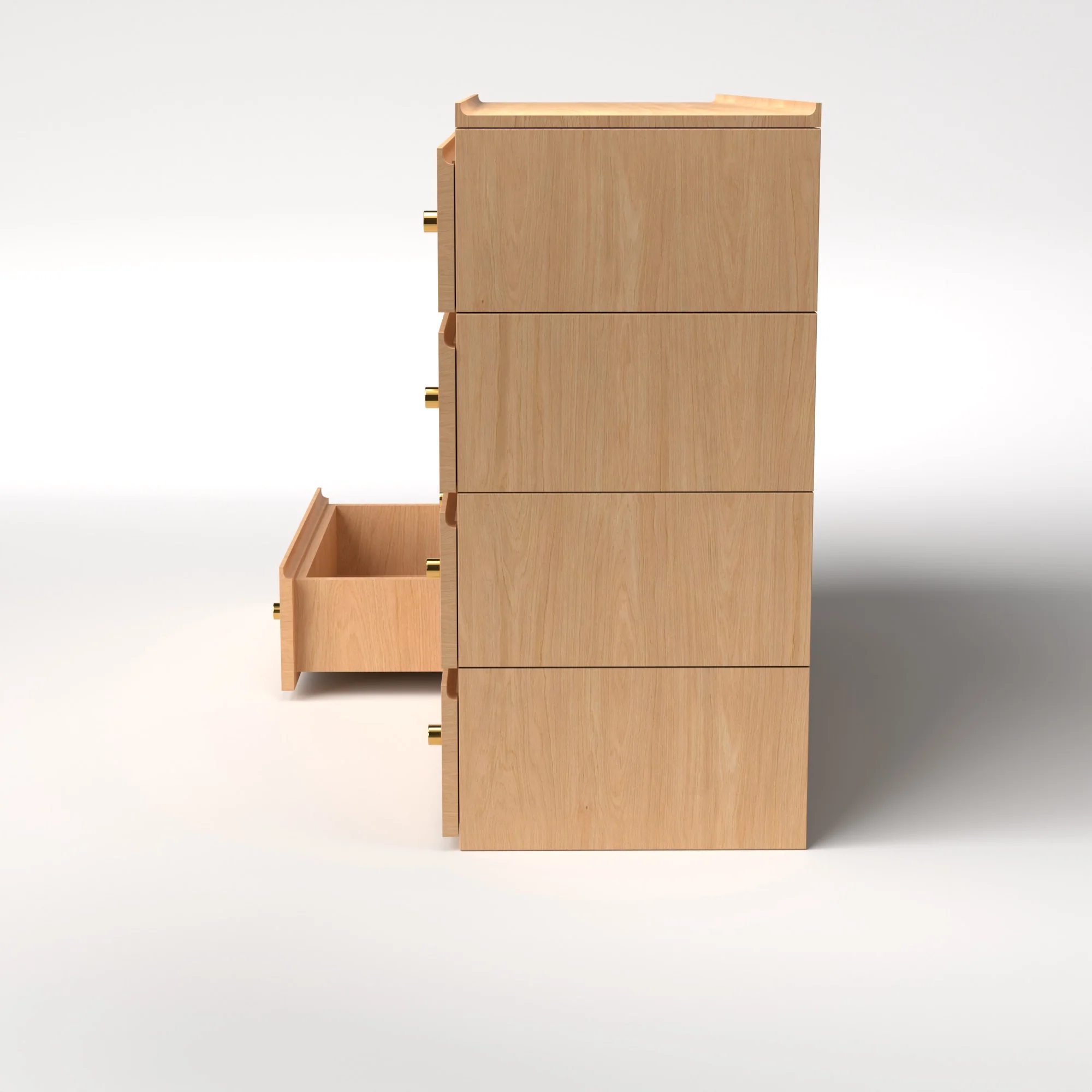 Stava Modular Drawer System | Solid Walnut/Teak/Oak Wood (4x2) | 5.5 Feet Length - Image 29