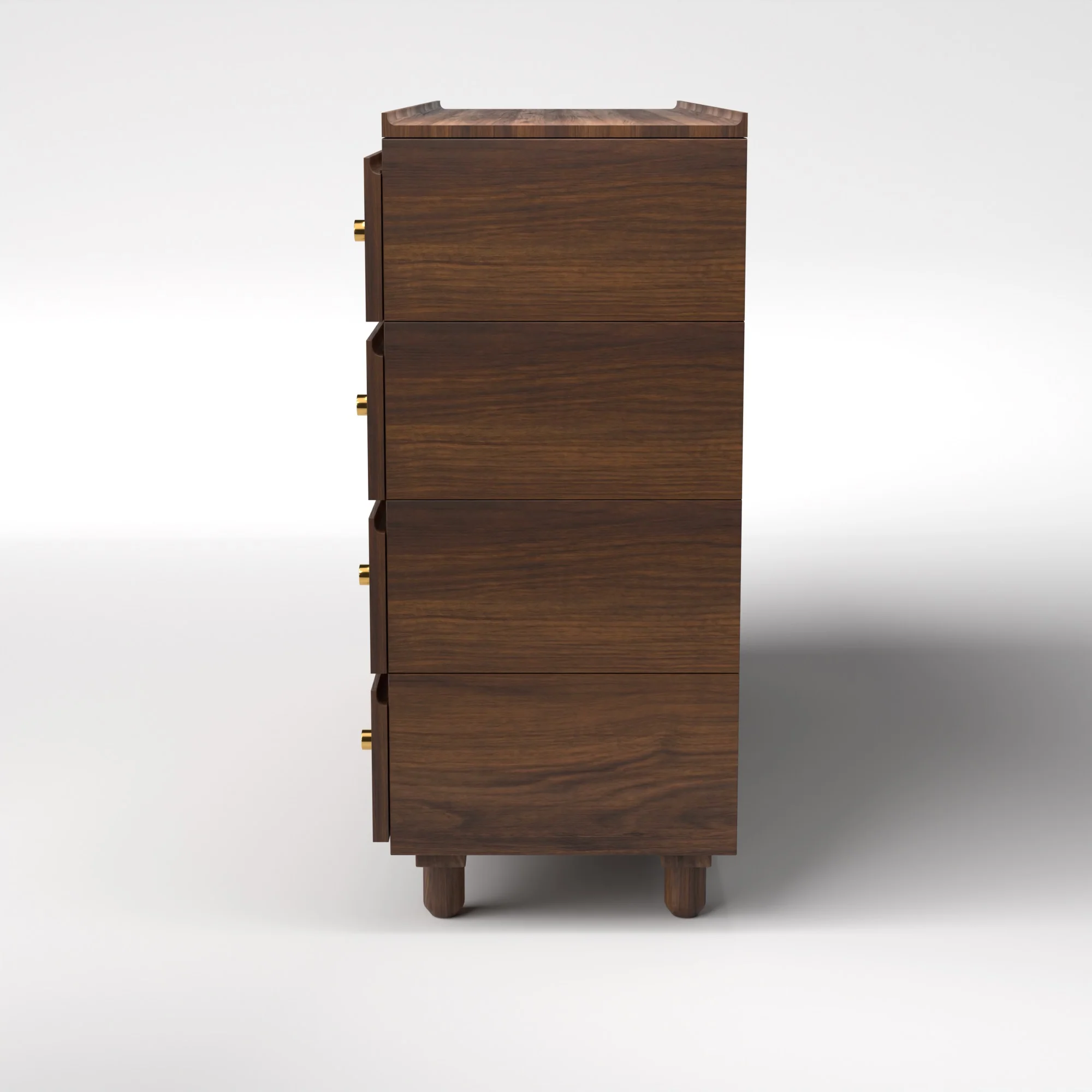 Stava Modular Drawer System | Solid Walnut/Teak/Oak Wood (4x2) | 5.5 Feet Length - Image 4