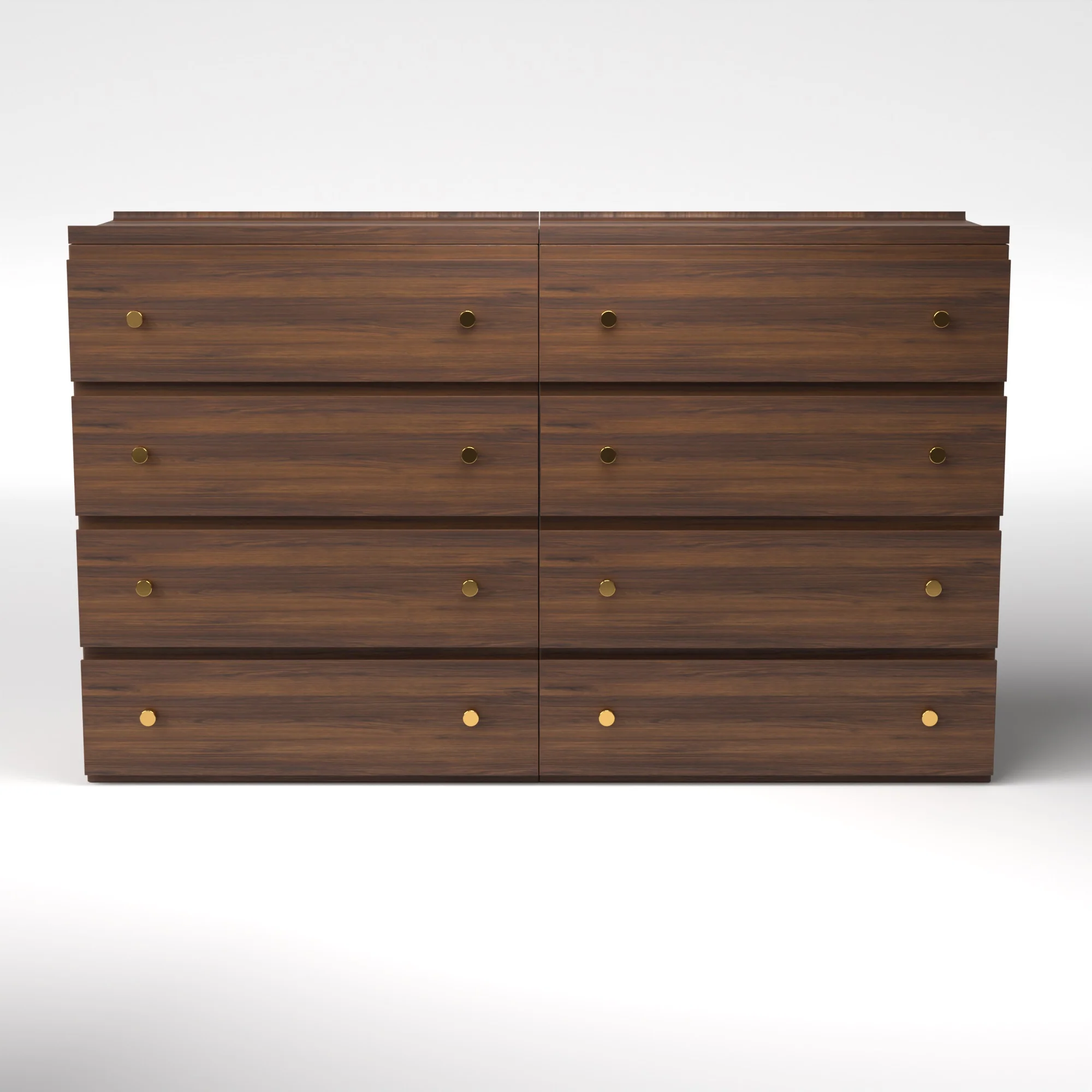Stava Modular Drawer System | Solid Walnut/Teak/Oak Wood (4x2) | 5.5 Feet Length - Image 6