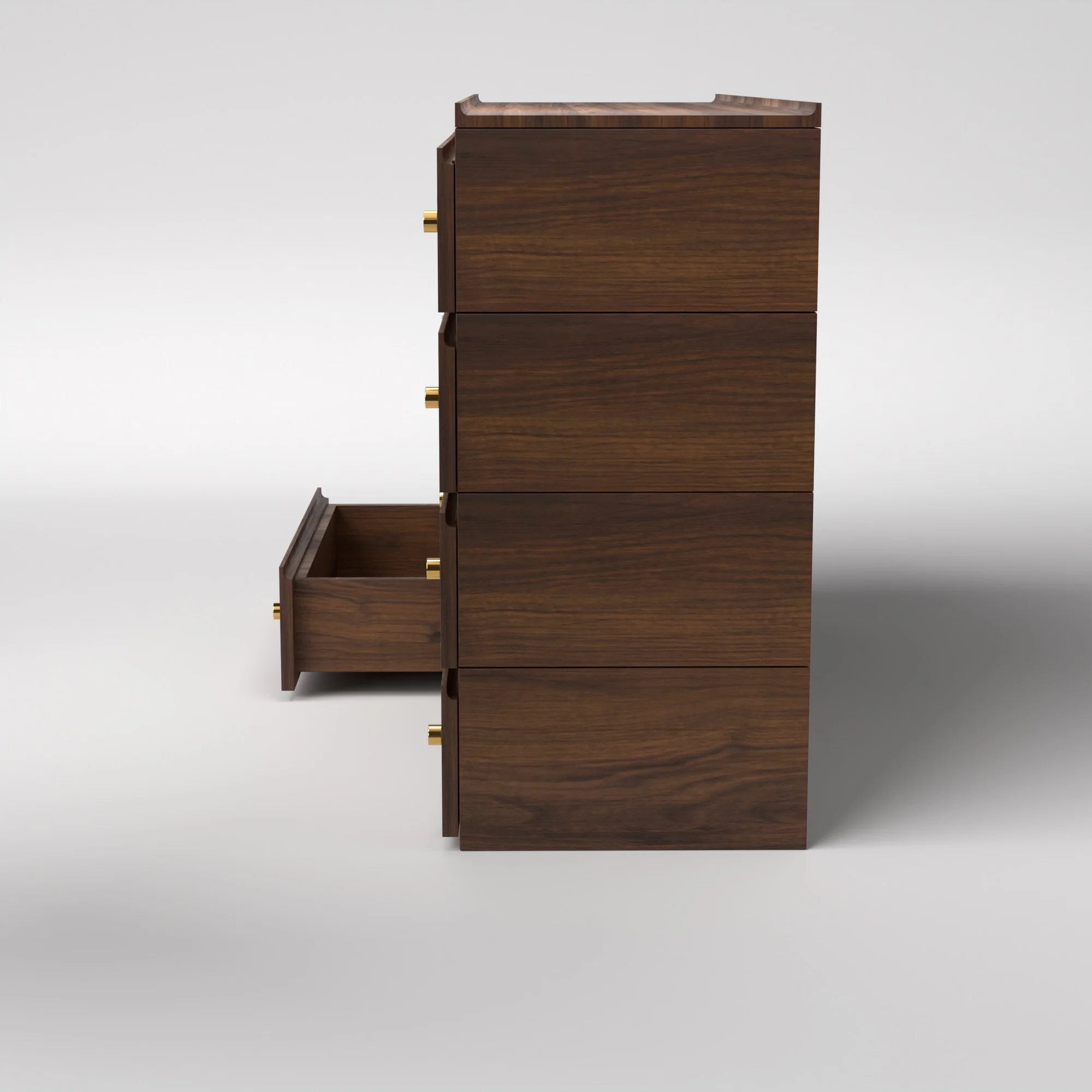 Stava Modular Drawer System | Solid Walnut/Teak/Oak Wood (4x2) | 5.5 Feet Length - Image 9