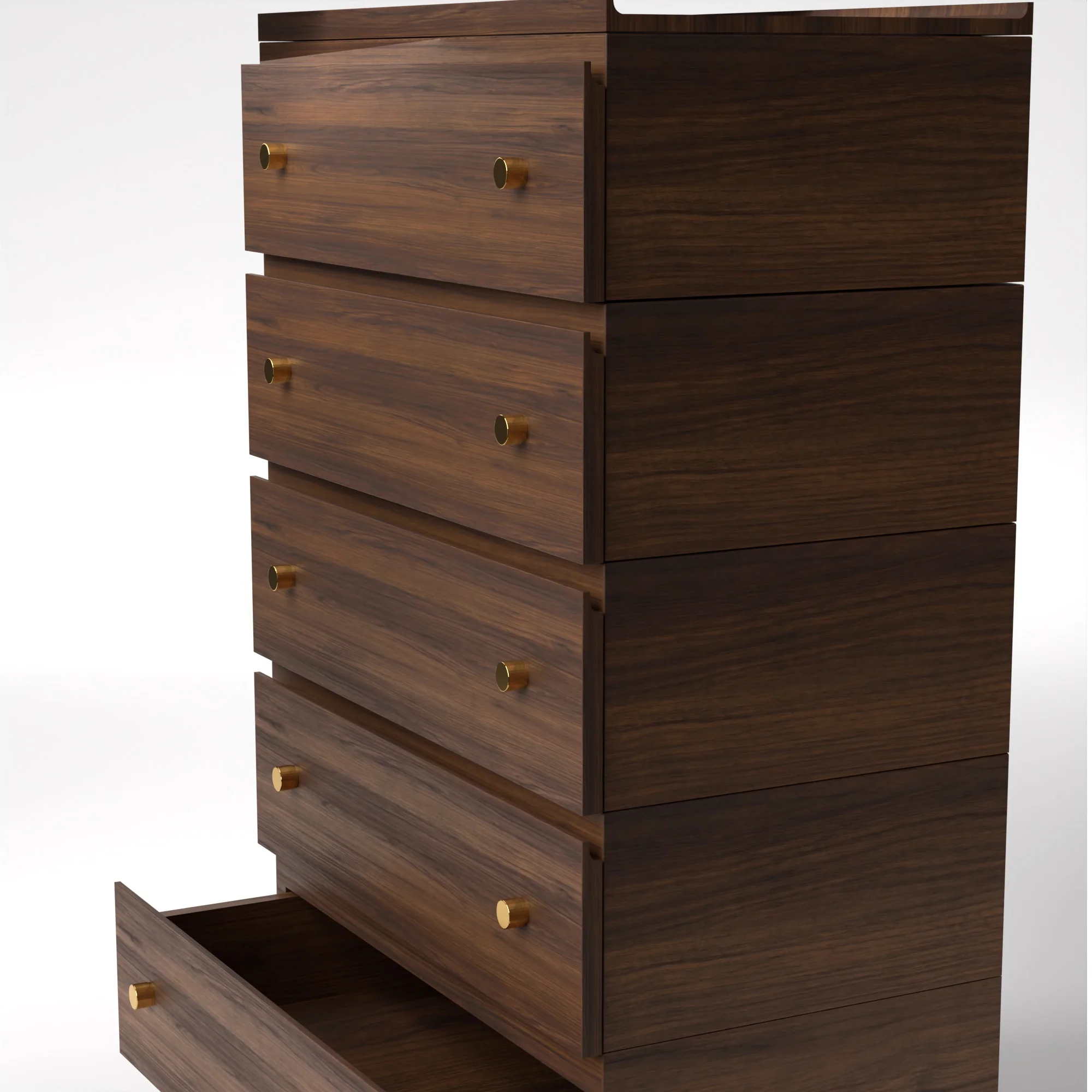 Stava Modular Drawer System | Solid Walnut/Teak/Oak Wood (5x1) | 3 Feet Length - Image 11