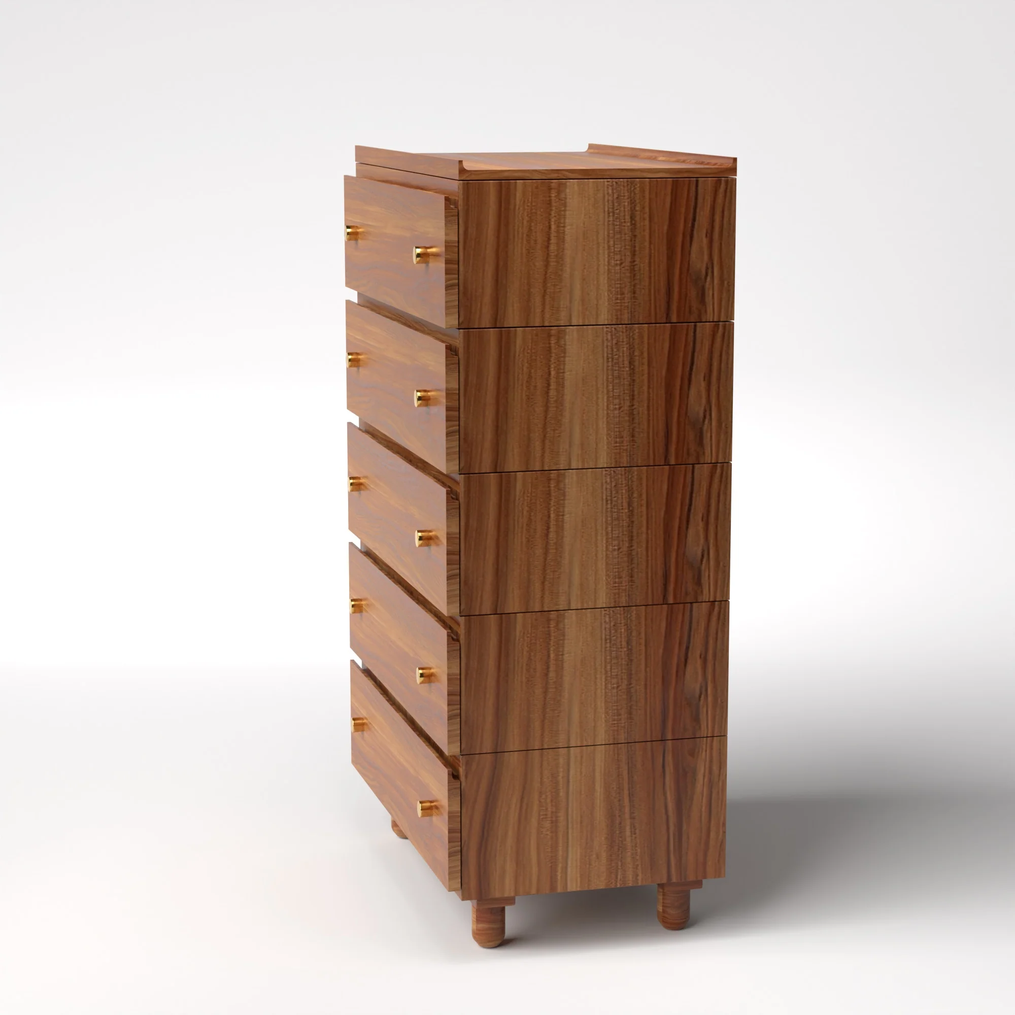 Stava Modular Drawer System | Solid Walnut/Teak/Oak Wood (5x1) | 3 Feet Length - Image 14
