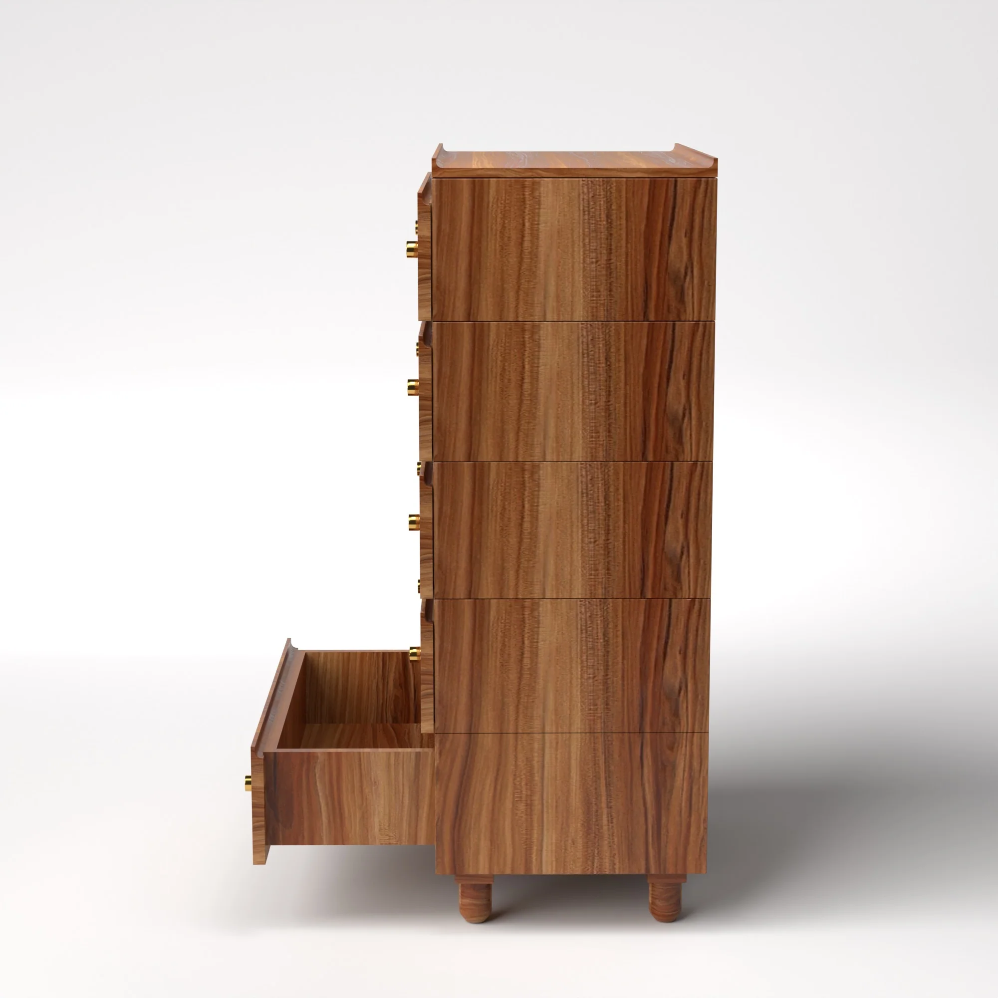 Stava Modular Drawer System | Solid Walnut/Teak/Oak Wood (5x1) | 3 Feet Length - Image 15