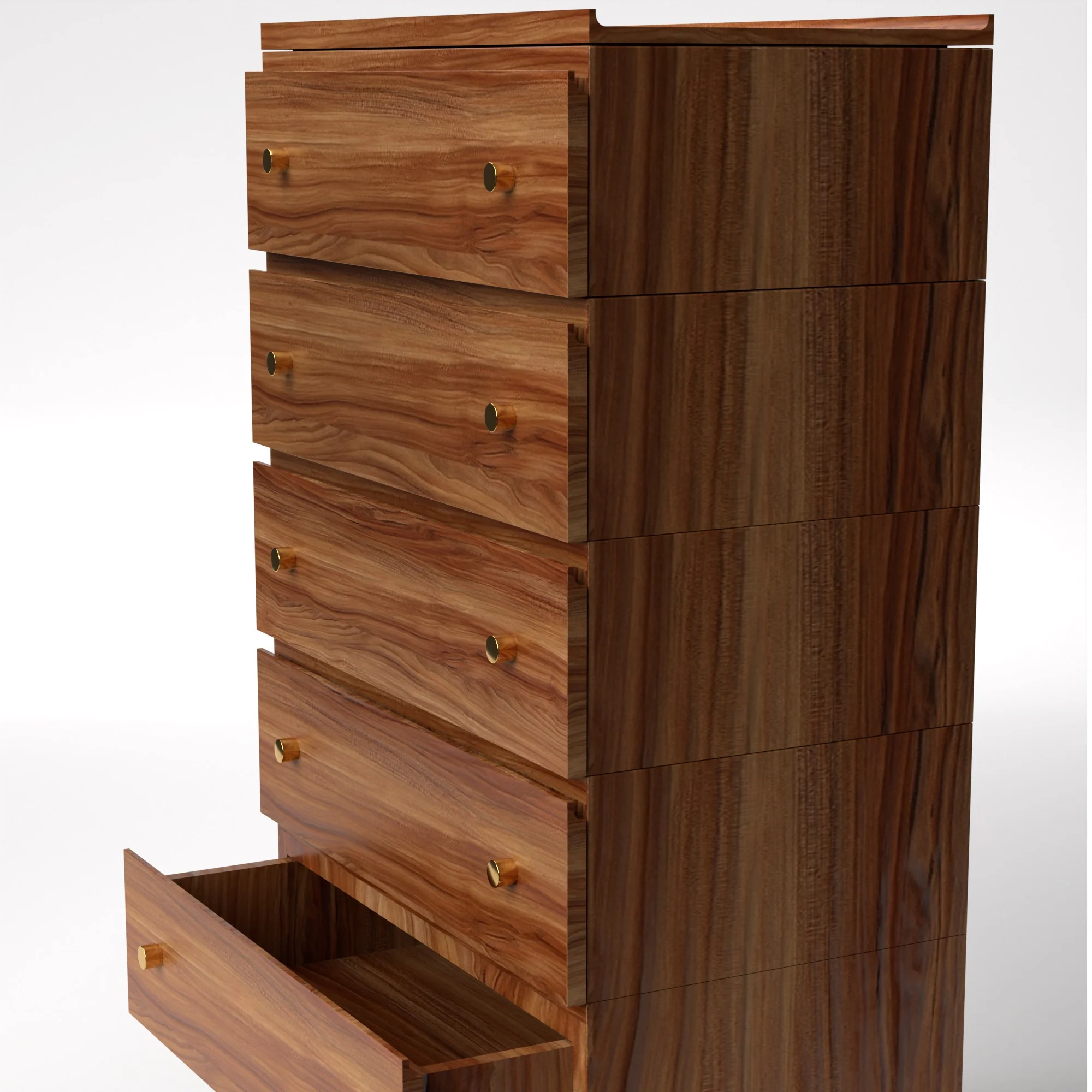 Stava Modular Drawer System | Solid Walnut/Teak/Oak Wood (5x1) | 3 Feet Length - Image 17