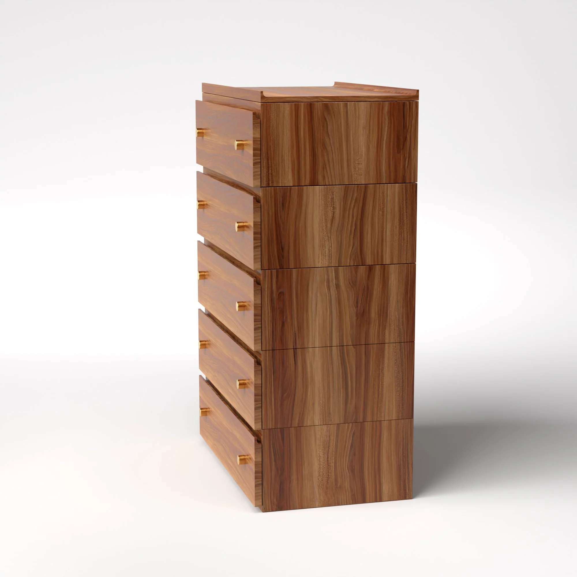 Stava Modular Drawer System | Solid Walnut/Teak/Oak Wood (5x1) | 3 Feet Length - Image 19