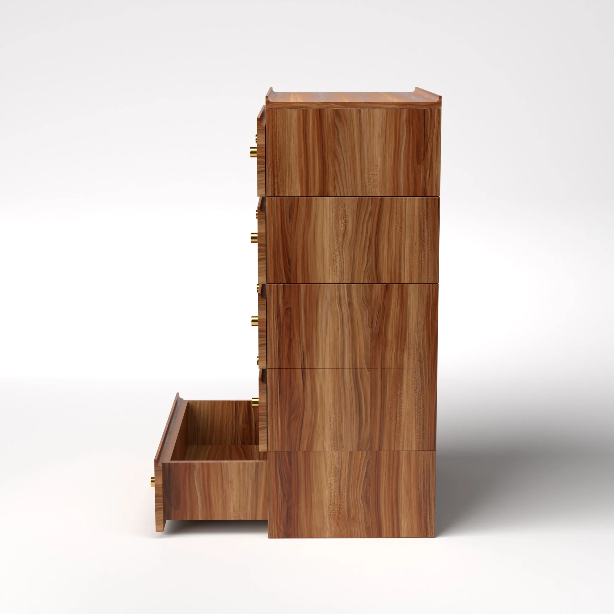 Stava Modular Drawer System | Solid Walnut/Teak/Oak Wood (5x1) | 3 Feet Length - Image 20