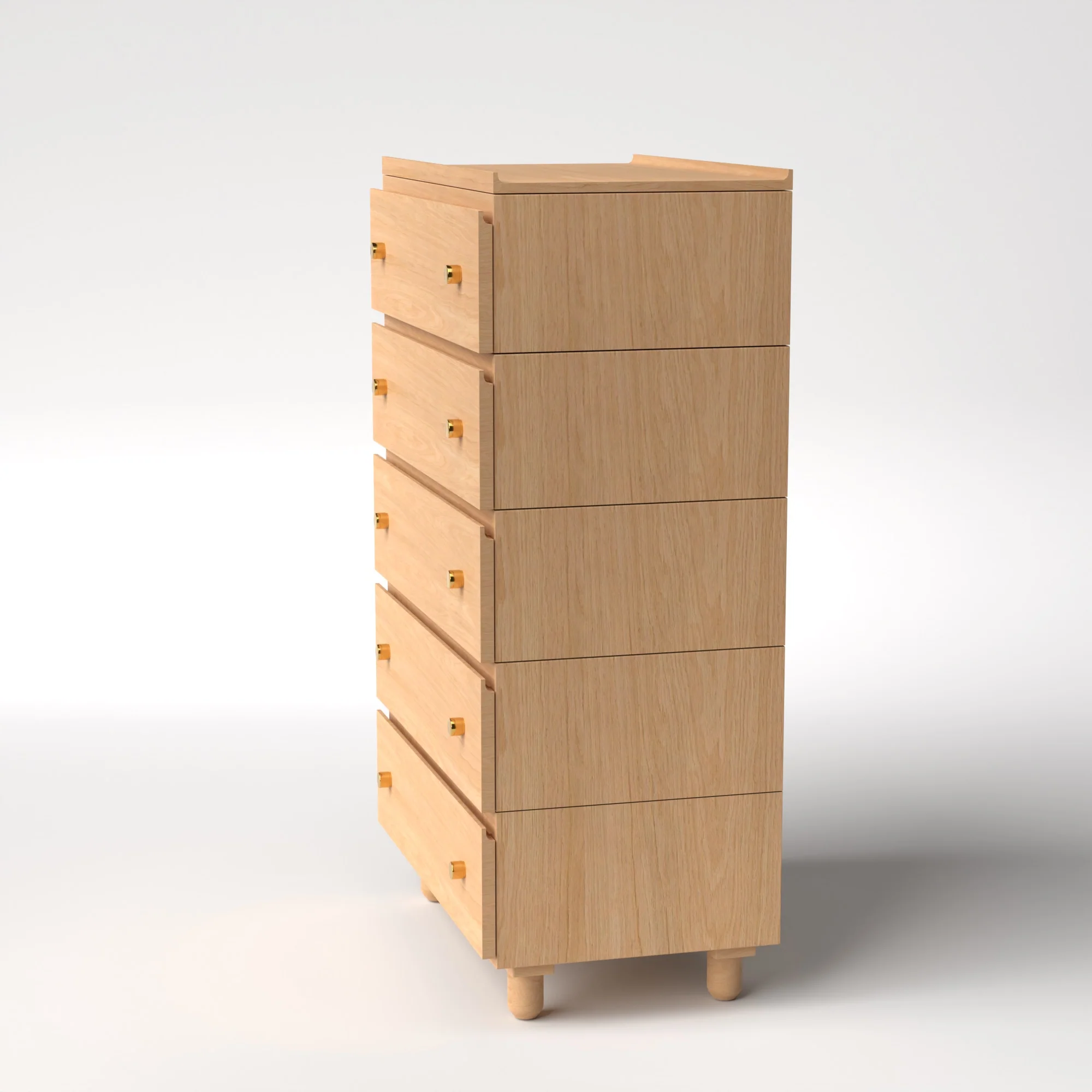 Stava Modular Drawer System | Solid Walnut/Teak/Oak Wood (5x1) | 3 Feet Length - Image 24