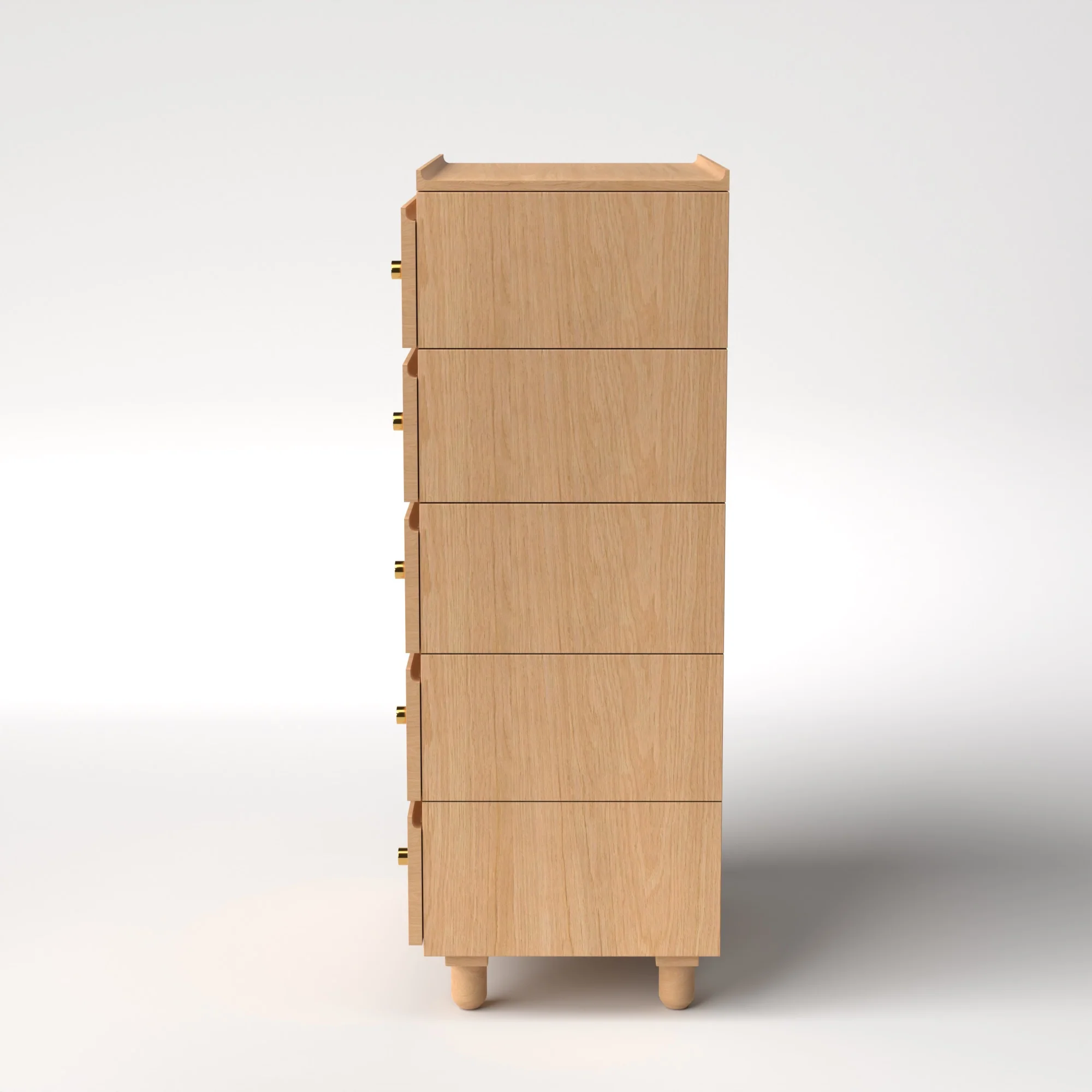 Stava Modular Drawer System | Solid Walnut/Teak/Oak Wood (5x1) | 3 Feet Length - Image 26