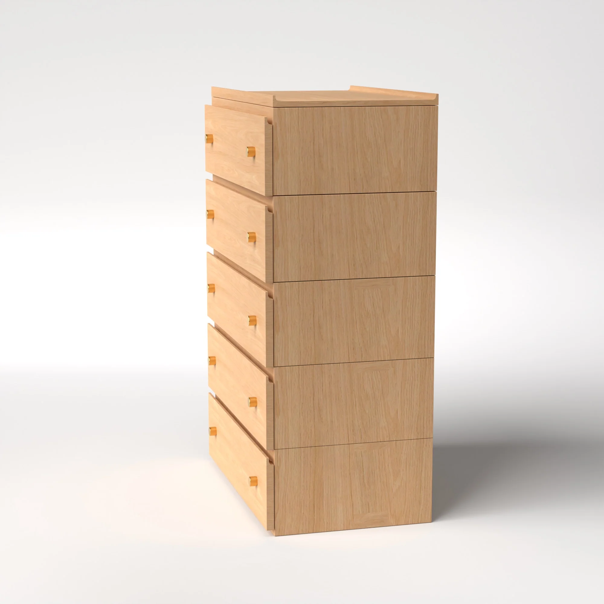 Stava Modular Drawer System | Solid Walnut/Teak/Oak Wood (5x1) | 3 Feet Length - Image 29