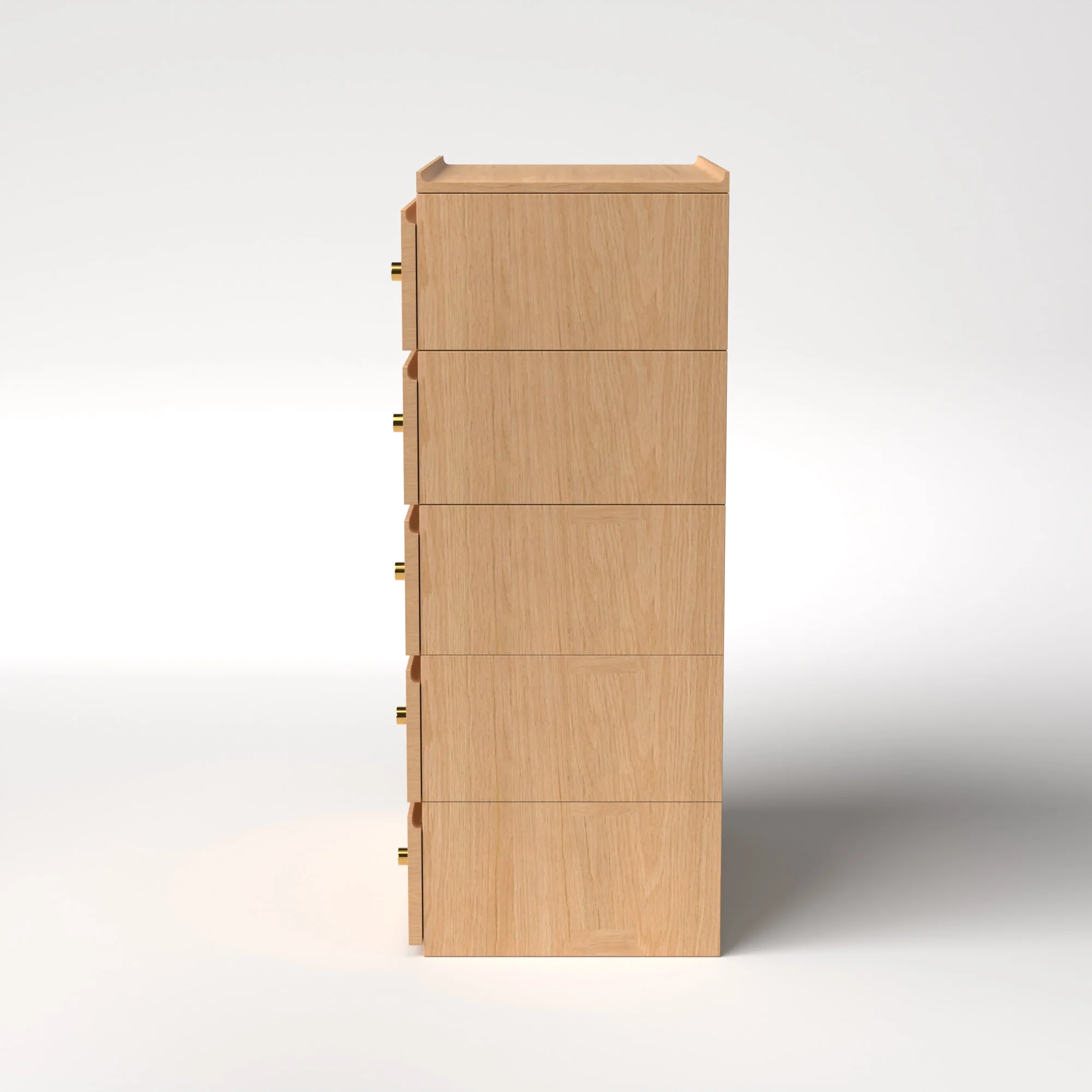 Stava Modular Drawer System | Solid Walnut/Teak/Oak Wood (5x1) | 3 Feet Length - Image 31