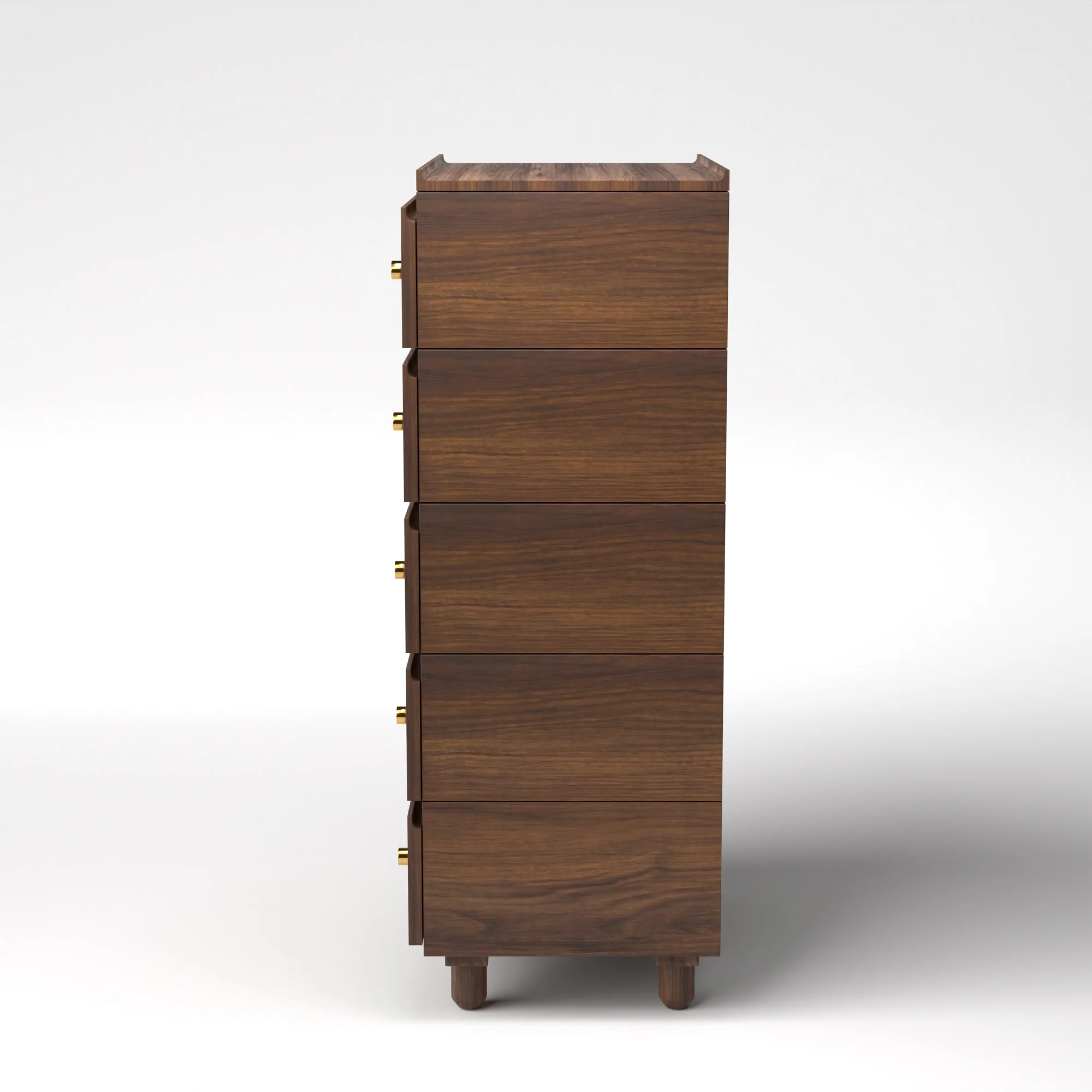 Stava Modular Drawer System | Solid Walnut/Teak/Oak Wood (5x1) | 3 Feet Length - Image 5