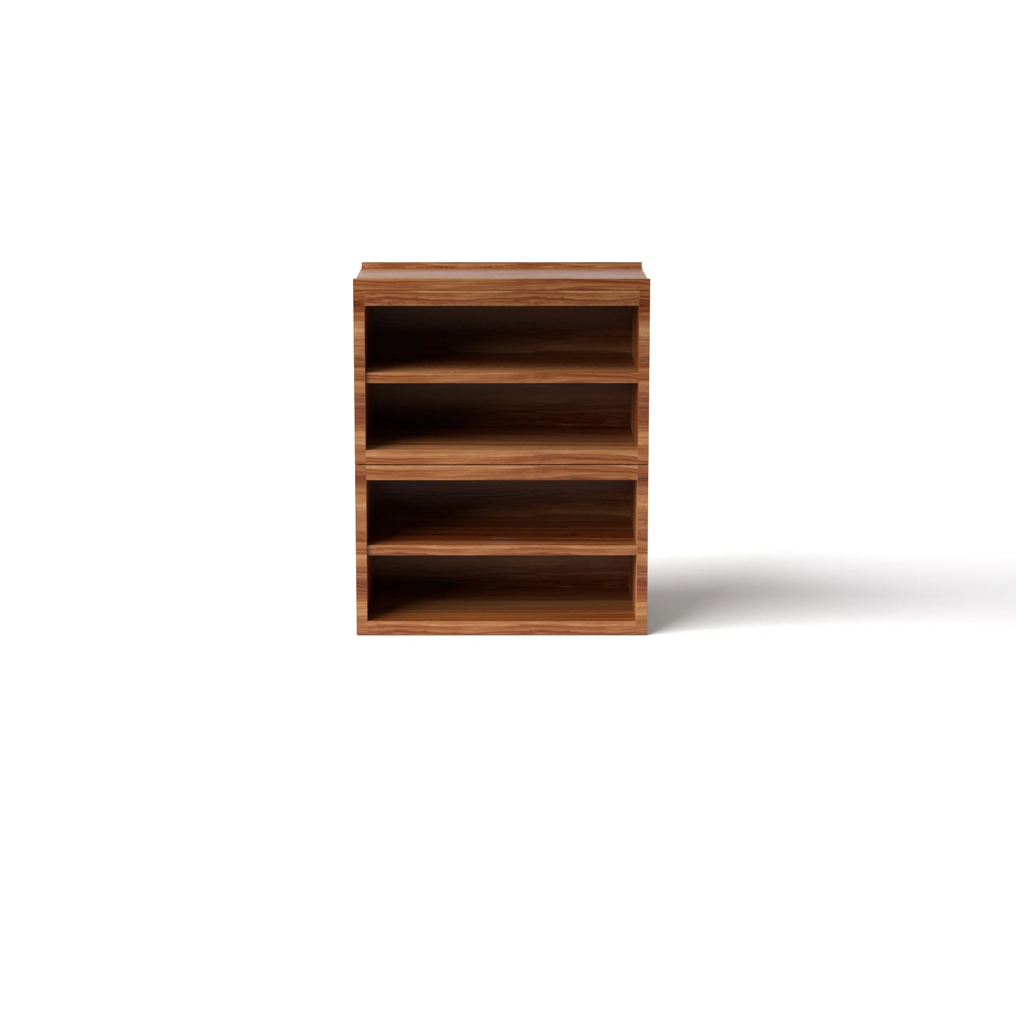 Stava Modular Shelving System | Solid Walnut/Teak/Oak Wood (4x1) | 3 Feet Length - Image 18