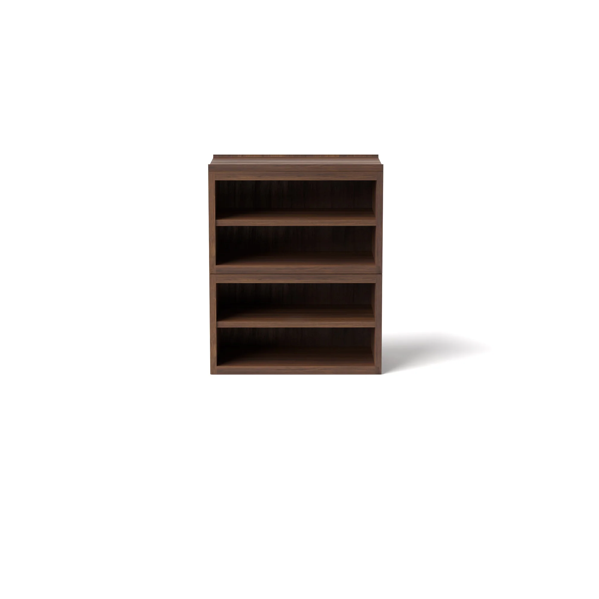 Stava Modular Shelving System | Solid Walnut/Teak/Oak Wood (4x1) | 3 Feet Length - Image 7