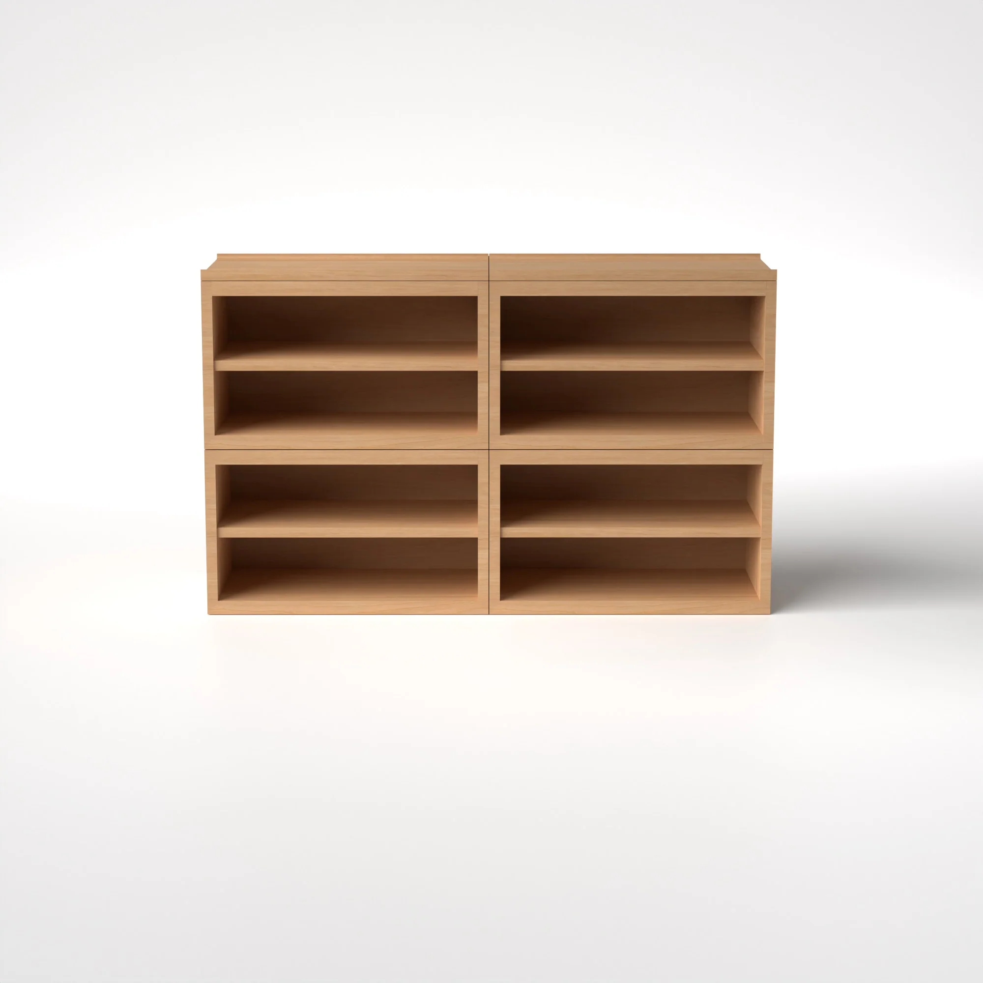Stava Modular Shelving System | Solid Walnut/Teak/Oak Wood (4x2) | 5.5 Feet Length - Image 28