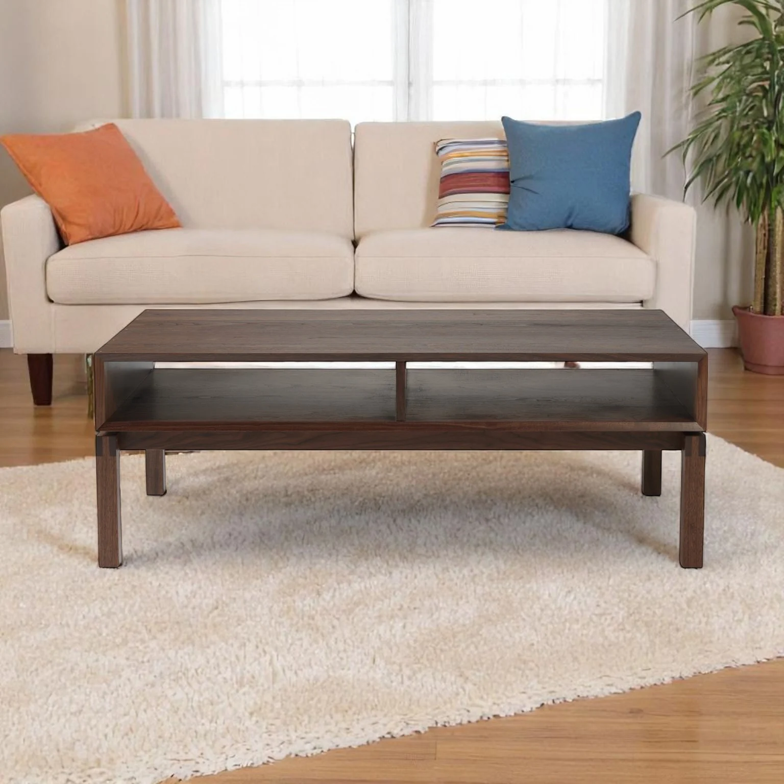 Elan Coffee Table - Solid Walnut/Teak/Oak Wood - Image 5